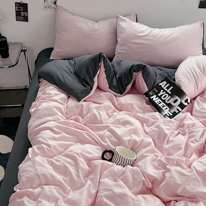 91家纺网 家纺一手货源 找家纺 （总）思诺羽床笠 2025新款水洗棉四件套