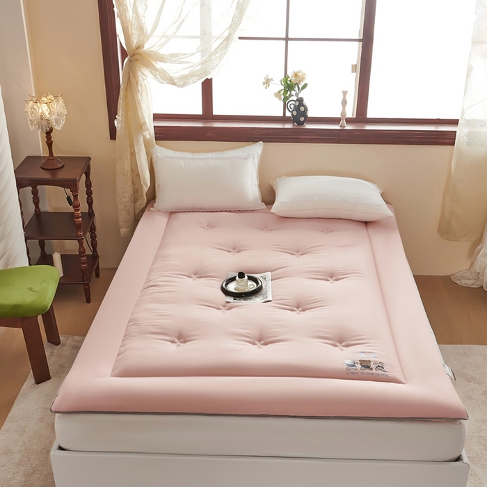 91家纺网 家纺一手货源 找家纺 林希 2025新款保暖软床垫床褥子榻榻米软床垫学生上下铺垫子（小暖垫系列） 粉色