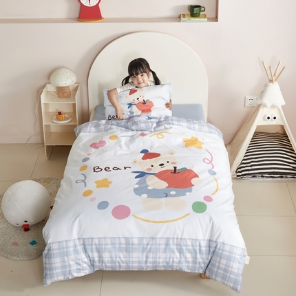 91家纺网 家纺一手货源 找家纺 （总）荷马之梦 2025新款乐园系列-A类全棉40s数码印花原创大版卡通儿童幼儿园套件