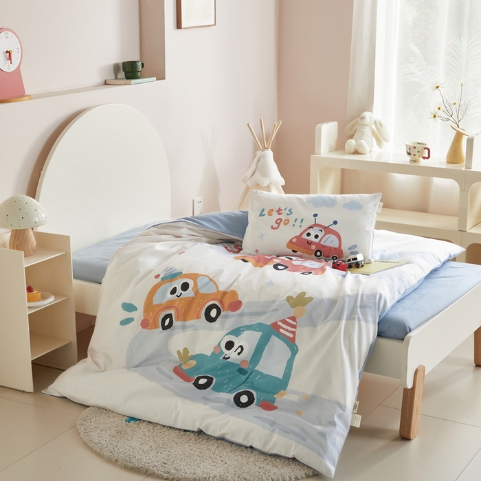 91家纺网 家纺一手货源 找家纺 （总）荷马之梦 2025新款童画系列—A类全棉40s数码印花原创大版卡通幼儿园套件