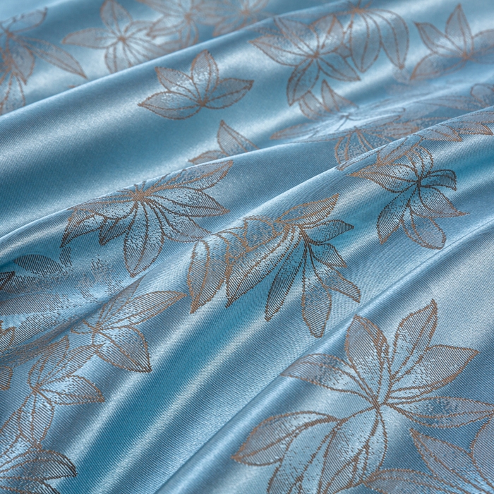 91家纺网 家纺一手货源 找家纺 红日子纺织品 2025新款简约贡缎提花四件套 巴黎夜色