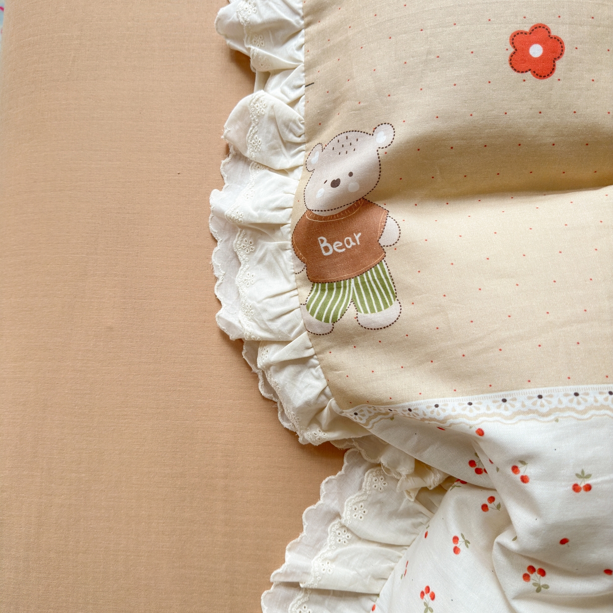 91家纺网 家纺一手货源 找家纺 （总）淑女公社家纺 2025新款全棉双层纱四季款洛丽塔风格四件套