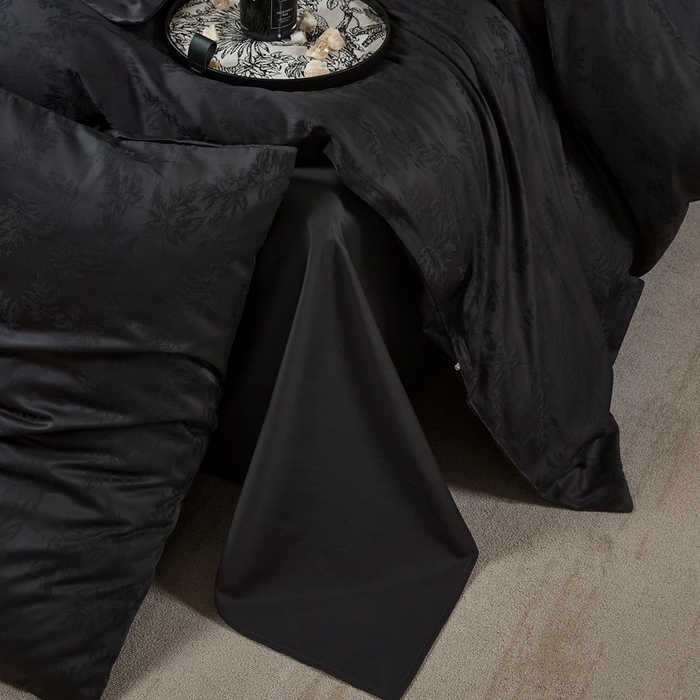 91家纺网 家纺一手货源 找家纺 （总）ONE TWO ONE 121 2025秋冬季新款提花高端贡缎高支高密提花四件套-枫染秋序【券后不得低于228/318/338元】