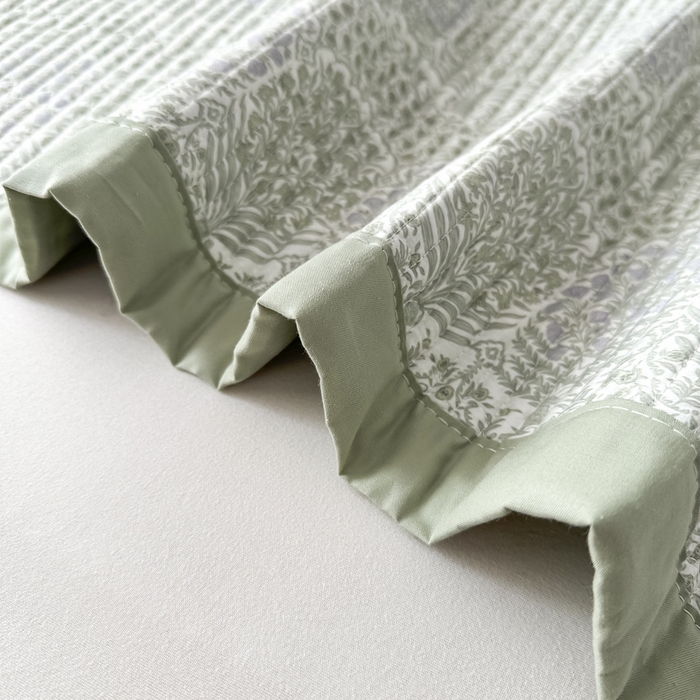 91家纺网 家纺一手货源 找家纺 （总）恒尚居 2025新款A类莱赛尔天丝棉印花床盖-自然丛林