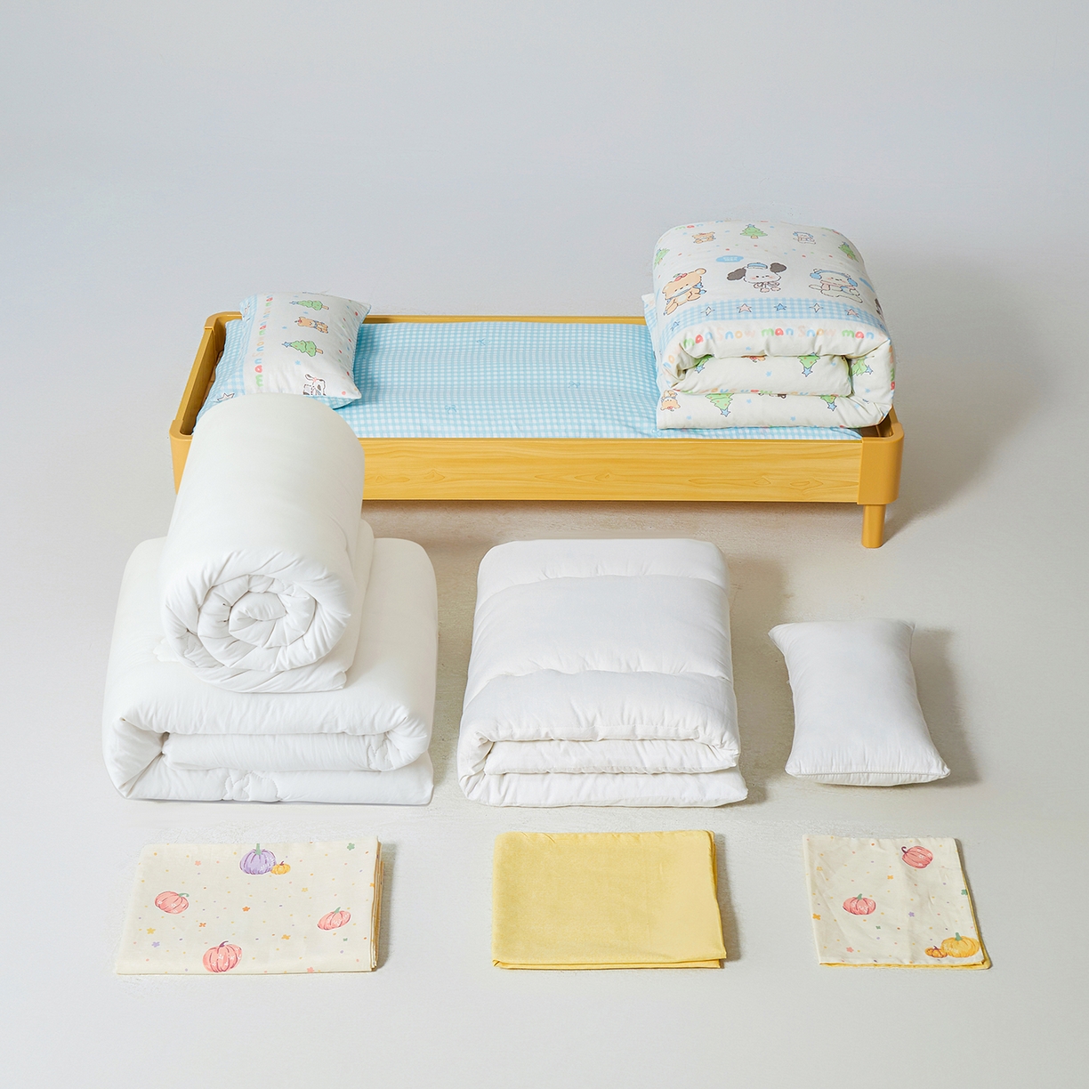 91家纺网 家纺一手货源 找家纺 （总）西域种棉人·千百笠 2025新款100%全棉幼儿园被子三件套被套纯棉儿童六件套宝宝入园专用被套被褥含芯七件套