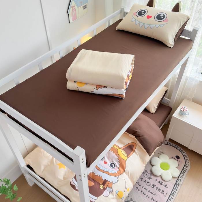 91家纺网 家纺一手货源 找家纺 （总）海岛哥哥 2025新款开学季亲肤舒适超柔云朵棉四件套-学生款大耳朵系列