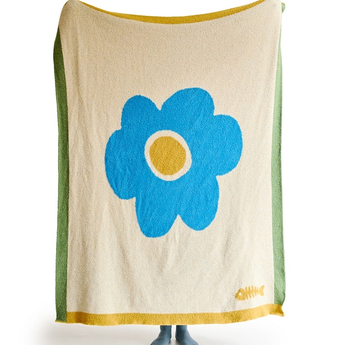 91家纺网 家纺一手货源 找家纺 暖绵绵家纺 2025新款亲肤舒适半边绒盖毯毛毯-泽菲林（最低零售价：173元） 泽菲林-蓝色