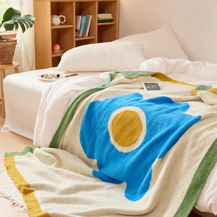 91家纺网 家纺一手货源 找家纺 暖绵绵家纺 2025新款亲肤舒适半边绒盖毯毛毯-泽菲林（最低零售价：173元） 泽菲林-蓝色