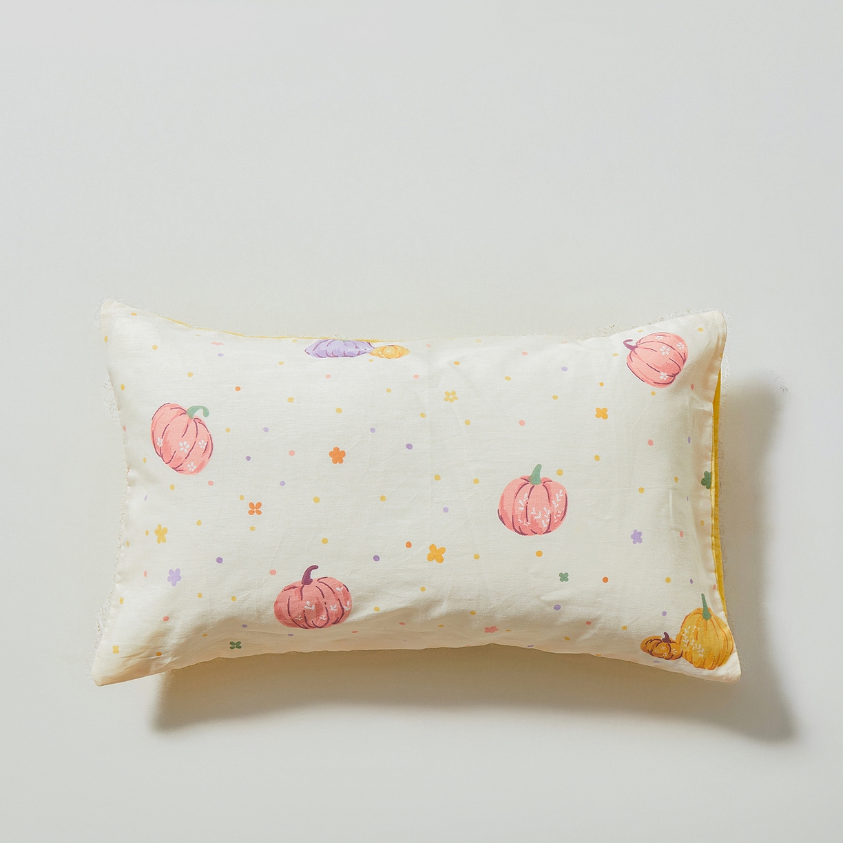 91家纺网 家纺一手货源 找家纺 西域种棉人·千百笠 2025新款100%全棉幼儿园被子三件套被套纯棉儿童六件套宝宝入园专用被套被褥含芯七件套 缤纷南瓜