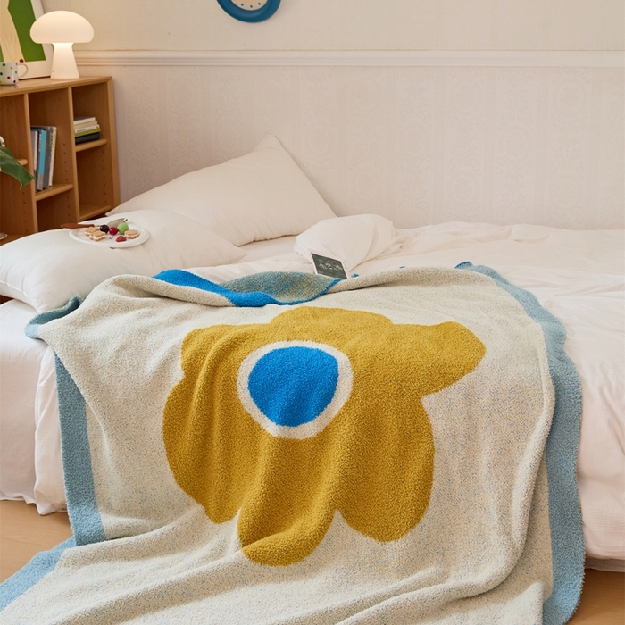 91家纺网 家纺一手货源 找家纺 暖绵绵家纺 2025新款亲肤舒适半边绒盖毯毛毯-泽菲林（最低零售价：173元） 泽菲林-黄色