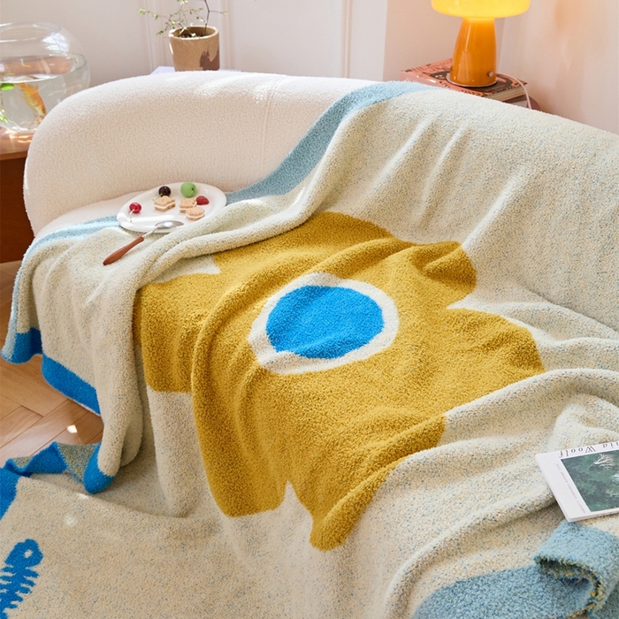 91家纺网 家纺一手货源 找家纺 暖绵绵家纺 2025新款亲肤舒适半边绒盖毯毛毯-泽菲林（最低零售价：173元） 泽菲林-黄色