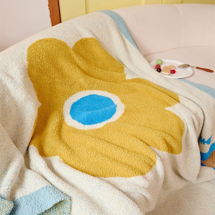 91家纺网 家纺一手货源 找家纺 暖绵绵家纺 2025新款亲肤舒适半边绒盖毯毛毯-泽菲林（最低零售价：173元） 泽菲林-黄色