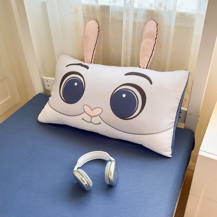 91家纺网 家纺一手货源 找家纺 海岛哥哥 2025新款开学季亲肤舒适超柔云朵棉四件套-学生款大耳朵系列 大耳朵-兔子警长