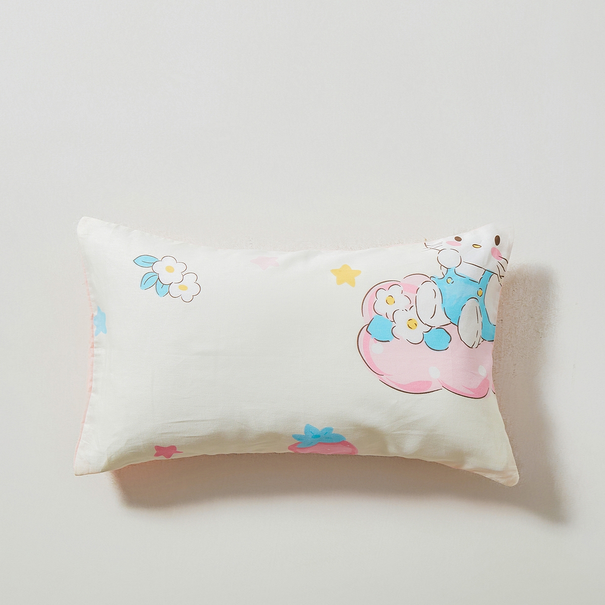 91家纺网 家纺一手货源 找家纺 西域种棉人·千百笠 2025新款100%全棉幼儿园被子三件套被套纯棉儿童六件套宝宝入园专用被套被褥含芯七件套 云朵梦