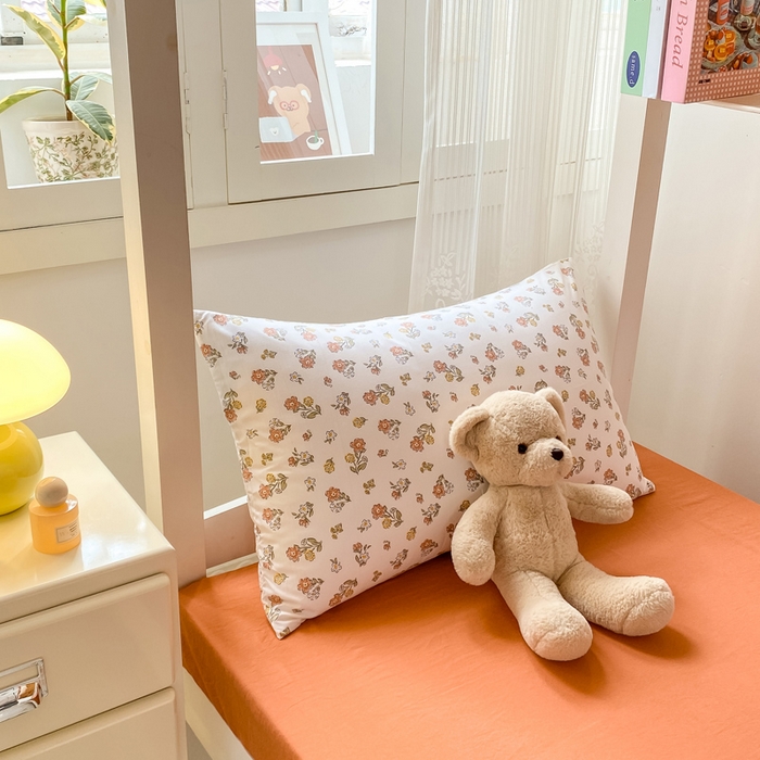 91家纺网 家纺一手货源 找家纺 芷凡家纺 2025新款水洗棉双层纱学生三件套四件套学生宿舍上下铺三件套 花漫晨