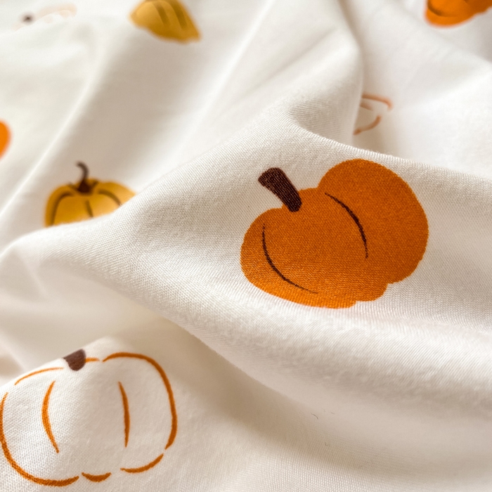 91家纺网 家纺一手货源 找家纺 芷凡家纺 2025新款水洗棉双层纱学生三件套四件套学生宿舍上下铺三件套 南瓜乐园