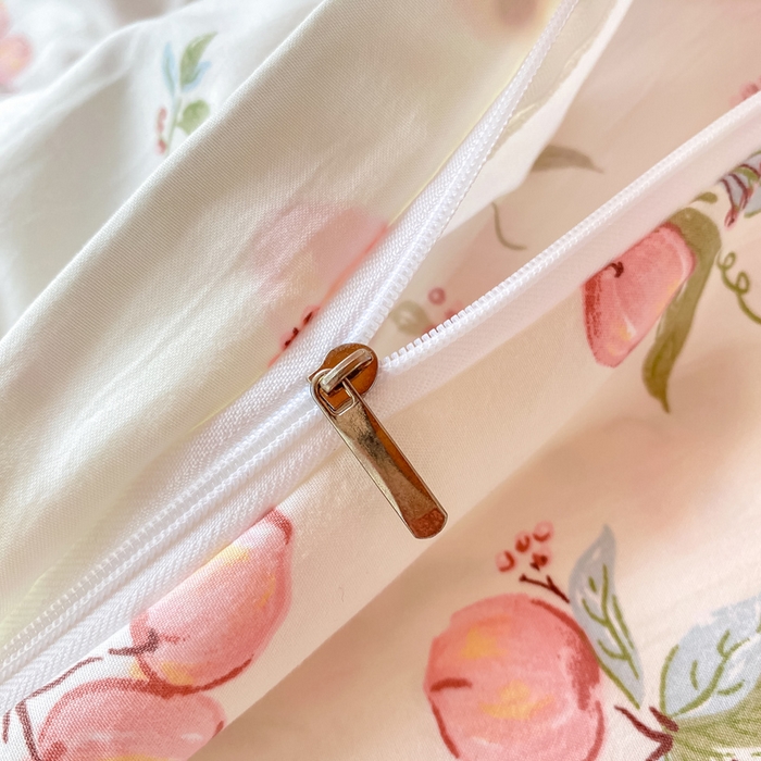 91家纺网 家纺一手货源 找家纺 芷凡家纺 2025新款水洗棉双层纱学生三件套四件套学生宿舍上下铺三件套 清新粉桃