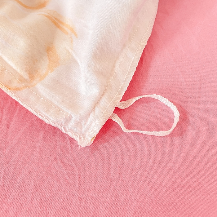 91家纺网 家纺一手货源 找家纺 芷凡家纺 2025新款水洗棉双层纱学生三件套四件套学生宿舍上下铺三件套 叶语阑珊