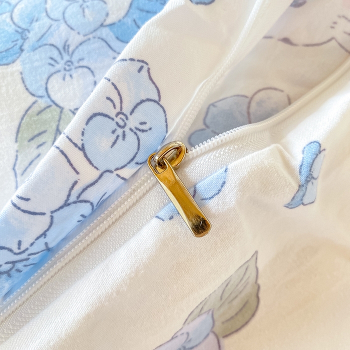 91家纺网 家纺一手货源 找家纺 芷凡家纺 2025新款水洗棉双层纱学生三件套四件套学生宿舍上下铺三件套 兰兰兔