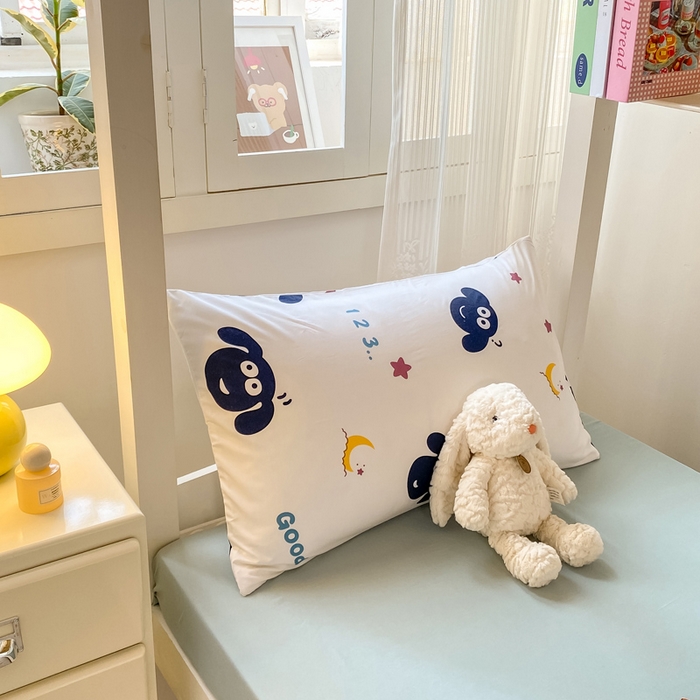 91家纺网 家纺一手货源 找家纺 芷凡家纺 2025新款水洗棉双层纱学生三件套四件套学生宿舍上下铺三件套 暖洋洋