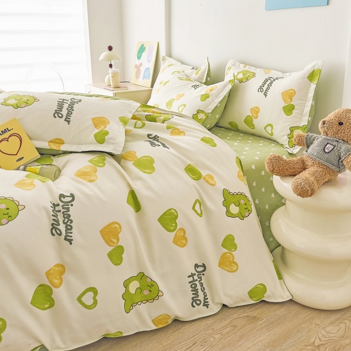 91家纺网 家纺一手货源 找家纺 简冠家纺 2025直播爆款北欧风亲肤植物羊绒磨毛四件套 憧憬