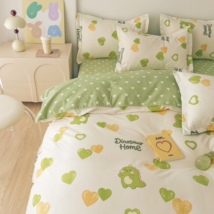 91家纺网 家纺一手货源 找家纺 简冠家纺 2025直播爆款北欧风亲肤植物羊绒磨毛四件套 憧憬