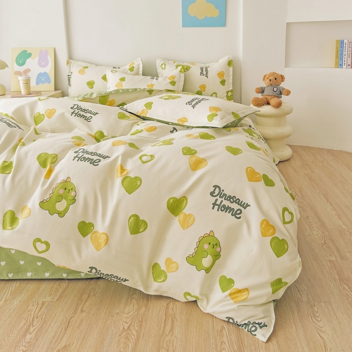 91家纺网 家纺一手货源 找家纺 简冠家纺 2025直播爆款北欧风亲肤植物羊绒磨毛四件套 憧憬