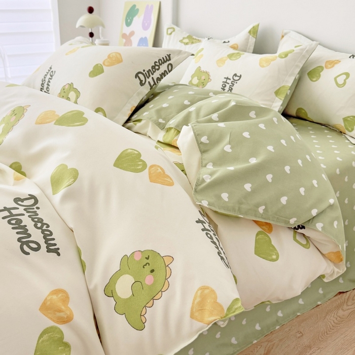 91家纺网 家纺一手货源 找家纺 简冠家纺 2025直播爆款北欧风亲肤植物羊绒磨毛四件套 憧憬