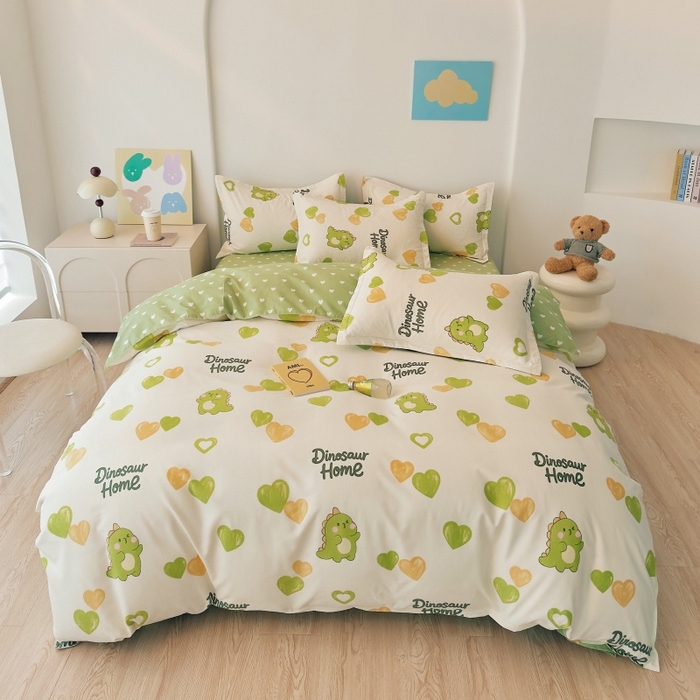 简冠家纺 2025直播爆款北欧风亲肤植物羊绒磨毛四件套 憧憬