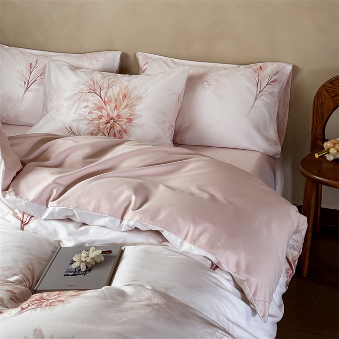 91家纺网 家纺一手货源 找家纺 （总）绒棉世家 2025新款60贡缎数码印花长绒棉全棉四件套