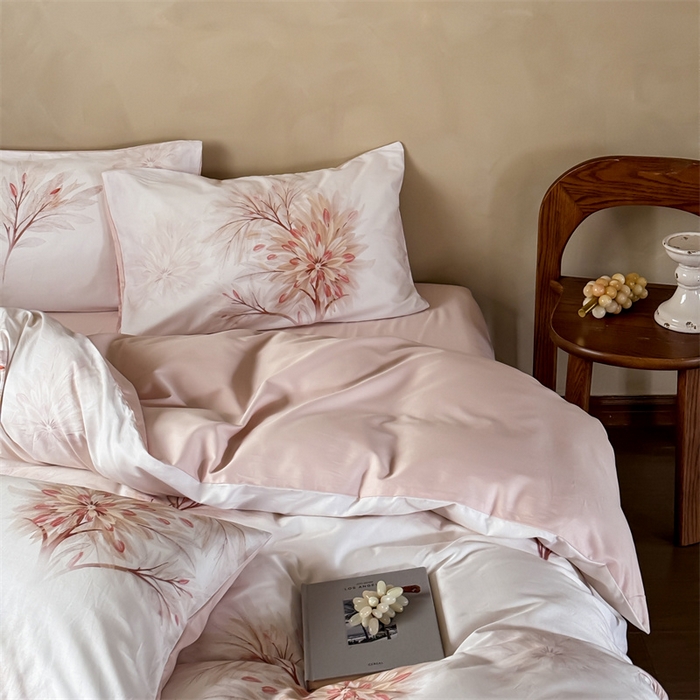 91家纺网 家纺一手货源 找家纺 （总）绒棉世家 2025新款60贡缎数码印花长绒棉全棉四件套