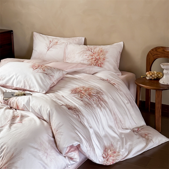 91家纺网 家纺一手货源 找家纺 （总）绒棉世家 2025新款60贡缎数码印花长绒棉全棉四件套