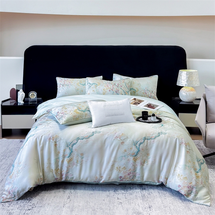 91家纺网 家纺一手货源 找家纺 （总）绒棉世家 2025新款60贡缎数码印花长绒棉全棉四件套