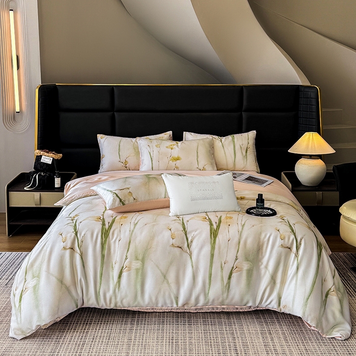 91家纺网 家纺一手货源 找家纺 （总）绒棉世家 2025新款60贡缎数码印花长绒棉全棉四件套