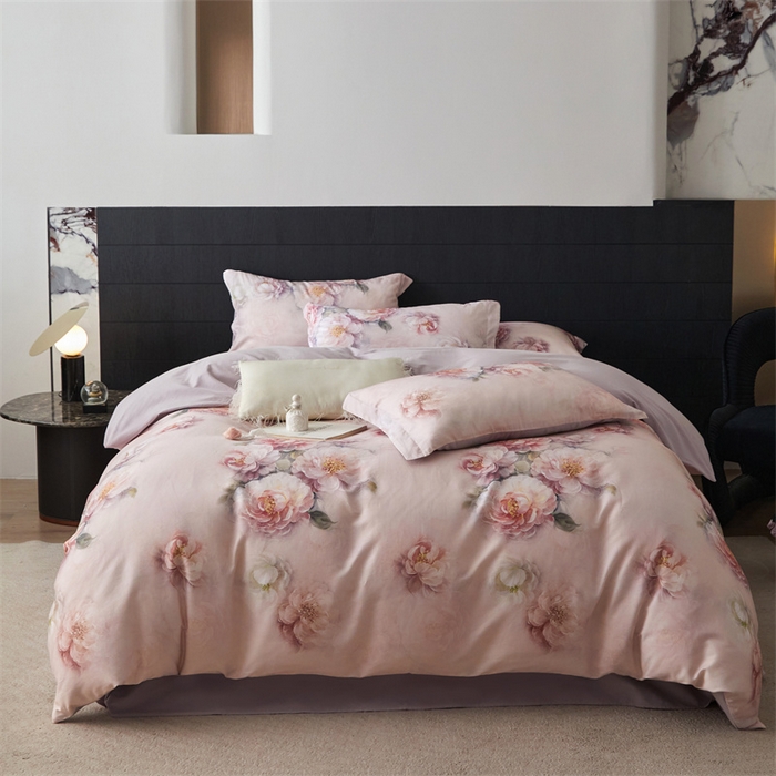 91家纺网 家纺一手货源 找家纺 （总）绒棉世家 2025新款60贡缎数码印花长绒棉全棉四件套