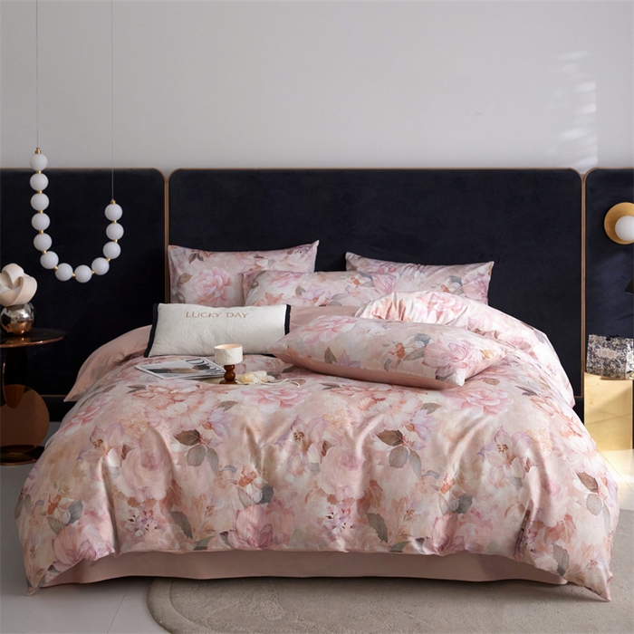 91家纺网 家纺一手货源 找家纺 （总）绒棉世家 2025新款60贡缎数码印花长绒棉全棉四件套