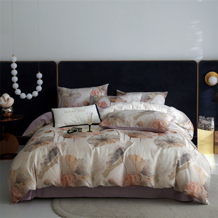 91家纺网 家纺一手货源 找家纺 （总）绒棉世家 2025新款60贡缎数码印花长绒棉全棉四件套