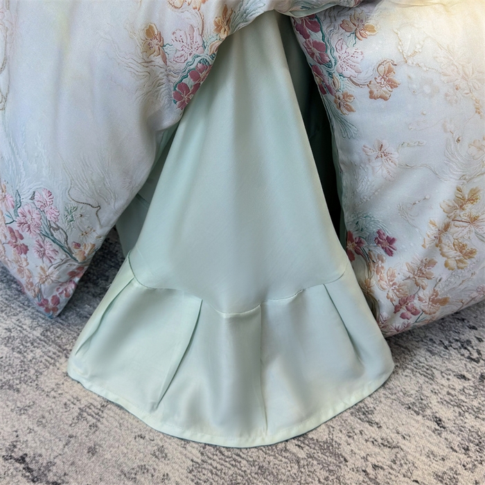 91家纺网 家纺一手货源 找家纺 绒棉世家 2025新款60贡缎数码印花长绒棉全棉四件套 锦秀