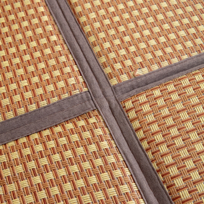 91家纺网 家纺一手货源 找家纺 北辰 2025新款席子凉席拼接地垫可折叠床垫床边垫打地铺神器 花样年华