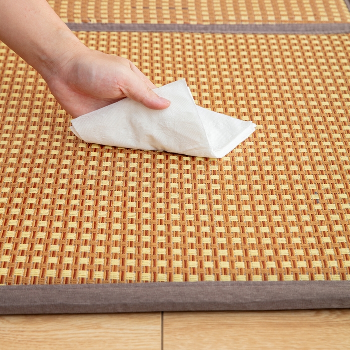 91家纺网 家纺一手货源 找家纺 北辰 2025新款席子凉席拼接地垫可折叠床垫床边垫打地铺神器 花样年华