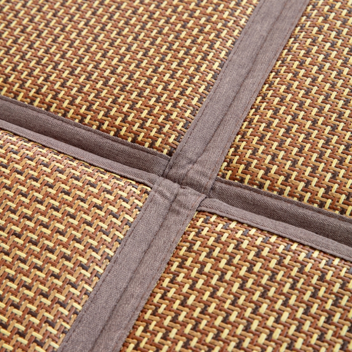 91家纺网 家纺一手货源 找家纺 北辰 2025新款席子凉席拼接地垫可折叠床垫床边垫打地铺神器 流金岁月