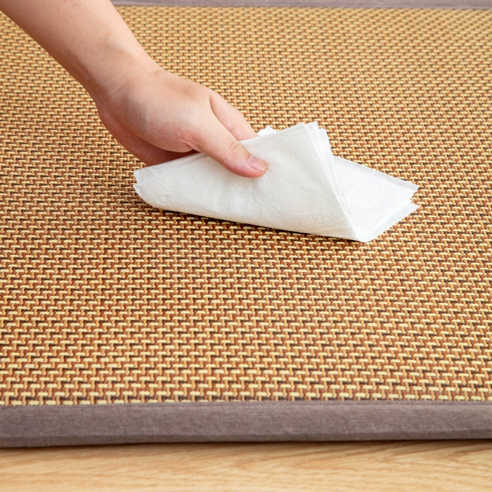 91家纺网 家纺一手货源 找家纺 北辰 2025新款席子凉席拼接地垫可折叠床垫床边垫打地铺神器 流金岁月