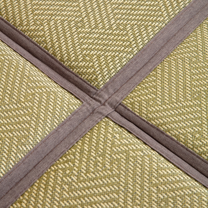 91家纺网 家纺一手货源 找家纺 北辰 2025新款席子凉席拼接地垫可折叠床垫床边垫打地铺神器 绿饼干