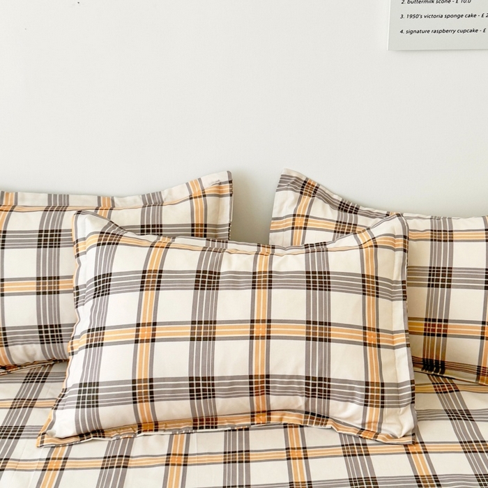 91家纺网 家纺一手货源 找家纺 简冠家纺 2025新款印花植物羊绒磨毛四件套 半夏时光