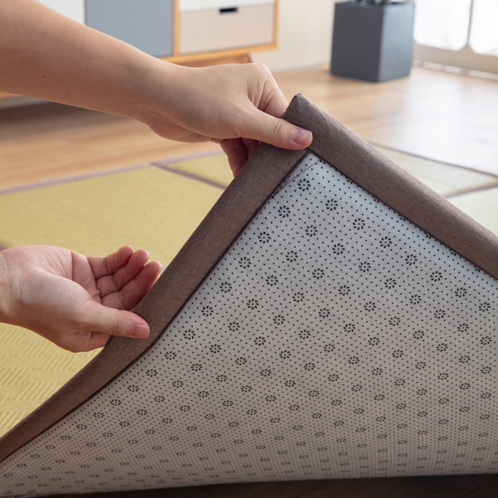 91家纺网 家纺一手货源 找家纺 北辰 2025新款席子凉席拼接地垫可折叠床垫床边垫打地铺神器 绿饼干