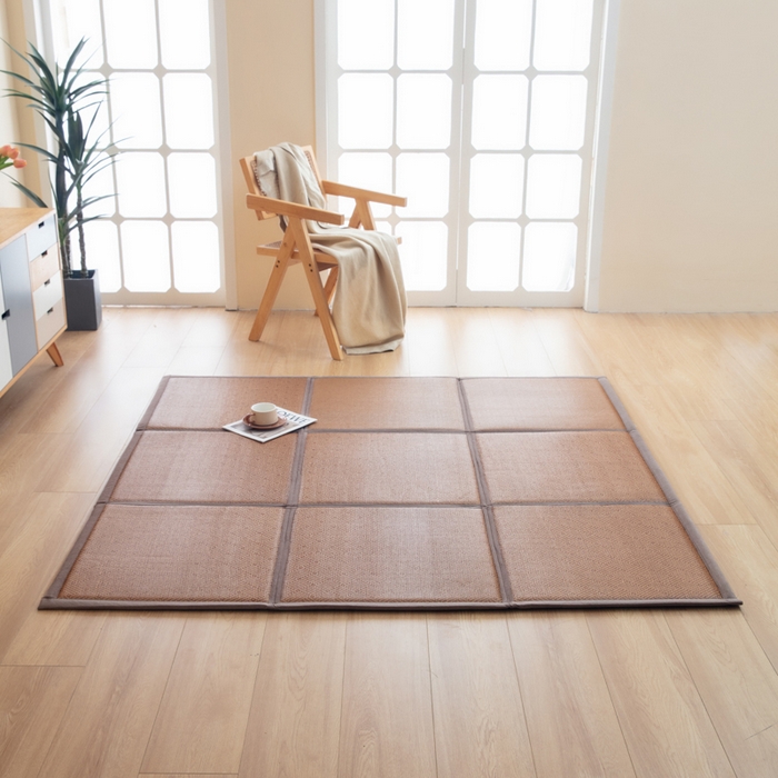 91家纺网 家纺一手货源 找家纺 北辰 2025新款席子凉席拼接地垫可折叠床垫床边垫打地铺神器 青春岁月