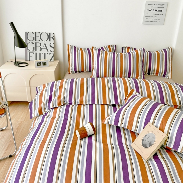 91家纺网 家纺一手货源 找家纺 简冠家纺 2025新款印花植物羊绒磨毛四件套 灵动卓影