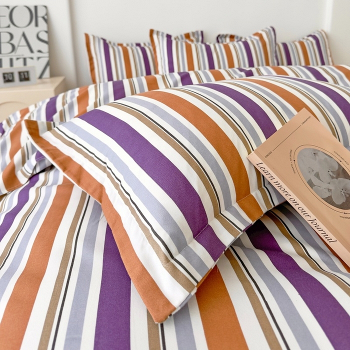 91家纺网 家纺一手货源 找家纺 简冠家纺 2025新款印花植物羊绒磨毛四件套 灵动卓影