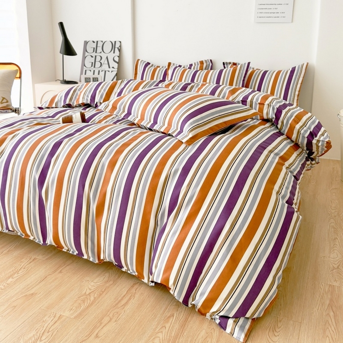 91家纺网 家纺一手货源 找家纺 简冠家纺 2025新款印花植物羊绒磨毛四件套 灵动卓影