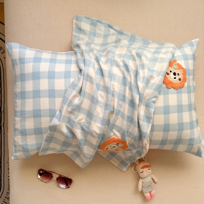 91家纺网 家纺一手货源 找家纺 （总）百寐 2025年学生季宿舍枕套毛巾绣非纯棉枕芯保护防尘套48*74cm